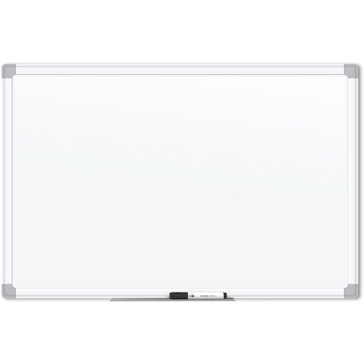 U Brands White Aluminum Framed Magnetic Porcelain Steel Board, 48" X 36" (UBR4900U0001) Each