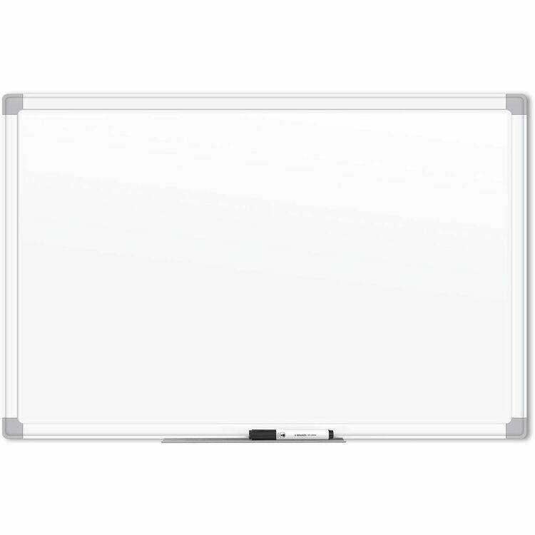 U Brands White Aluminum Framed Magnetic Porcelain Steel Board, 72" X 47" (UBR4901U0001) Each