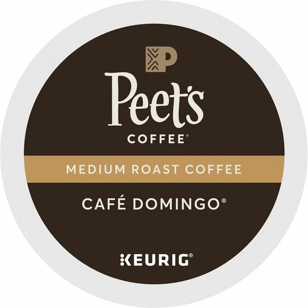 Peet's Coffee&reg; K-Cup Cafe Domingo Coffee - Compatible with Keurig Brewer - Medium - 22 / Box (GMT2404) Box of 22
