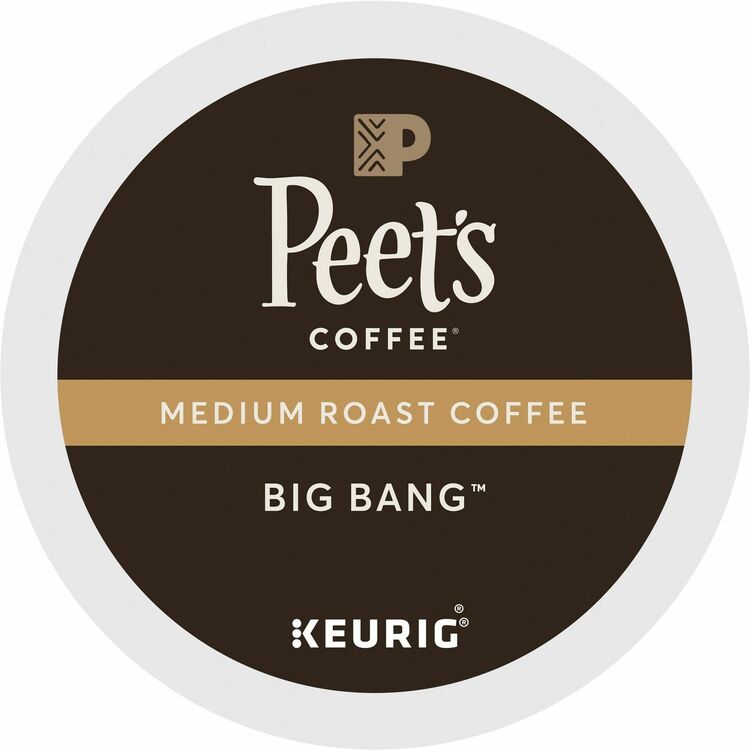 Peet's Coffee&reg; K-Cup Big Bang Coffee - Compatible with Keurig Brewer - Medium - 22 / Box (GMT2407) Box of 22