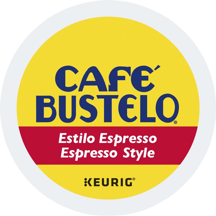 Caf&eacute; Bustelo&reg; K-Cup Espresso Style Coffee - Compatible with Keurig Brewer - Dark - 24 / Box (GMT8996) Box of 24