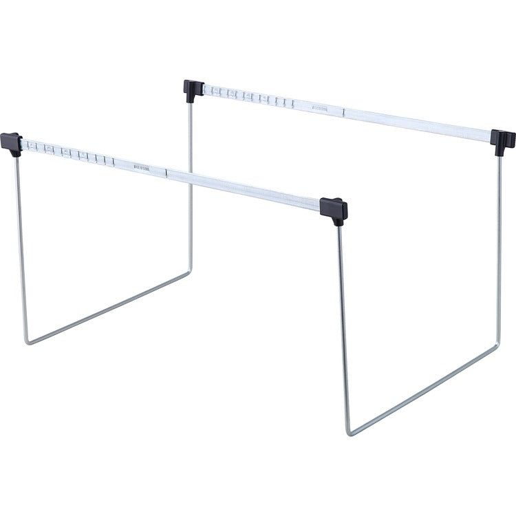 Business Source File Frame - Letter - 14"-18" Long - Stainless Steel - Gray - 2 / Box (BSN18302) Box of 2