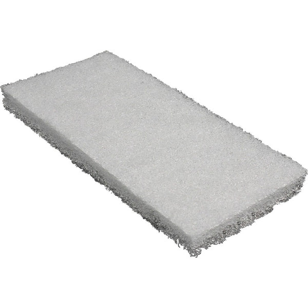 Genuine Joe Utility Pad - 1Each - Rectangle - 4.50" Width - Multipurpose, Multi Surface - White (GJO18317)