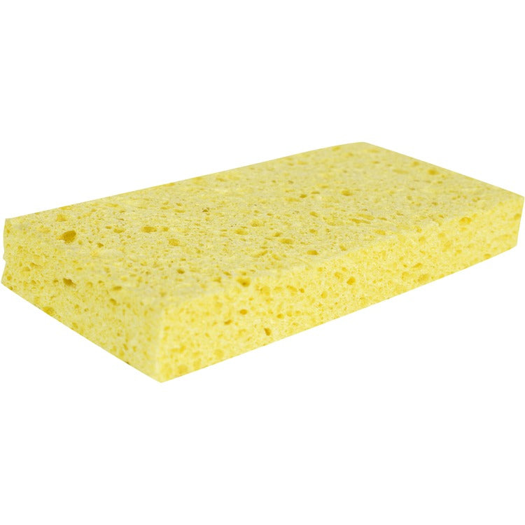 Genuine Joe Cellulose Sponges 24/Carton, Cellulose, Yellow (GJO18318)