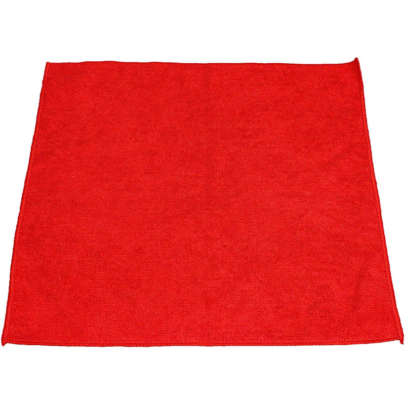 Genuine Joe Standard Terry Cloth - For General Purpose - Lint-free, Mess-free, Washable, Long Lasting - MicroFiber - 12 / Pack - Red (GJO18320) Pack of 12