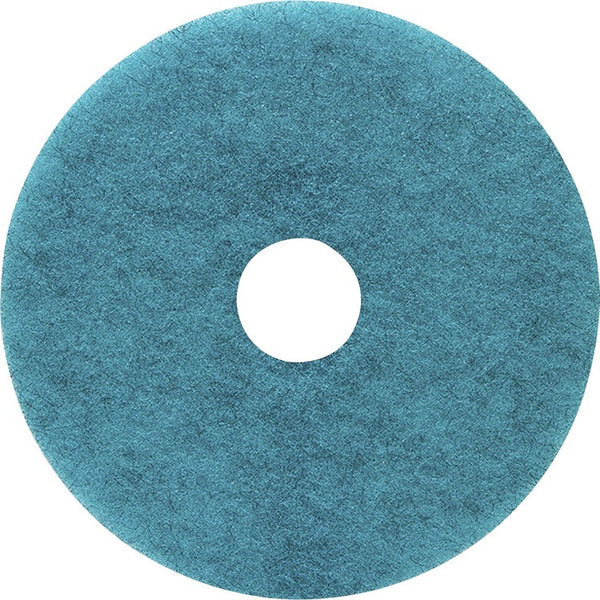 Genuine Joe 17" Burnish Floor Pad, 5/Carton, Blue (GJO18396)