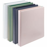 Samsill Eco-Conscious View Binder, 1" Binder Capacity, Letter, 8½" x 11", Indigo, Sage, White, Riose, Fastener: D-Ring, 4/Pack (SAMMP46939) Pack of 4