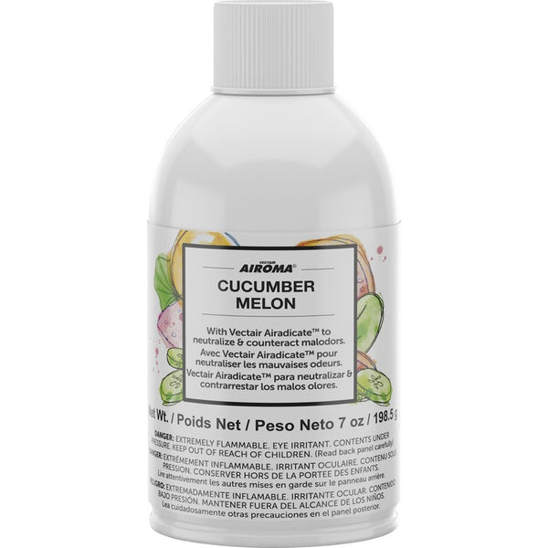 Vectair Systems Airoma Dispenser Fragrance Refill, Cucumber & Melon, 12 / Carton (VTSAIRCUC) Case of 12