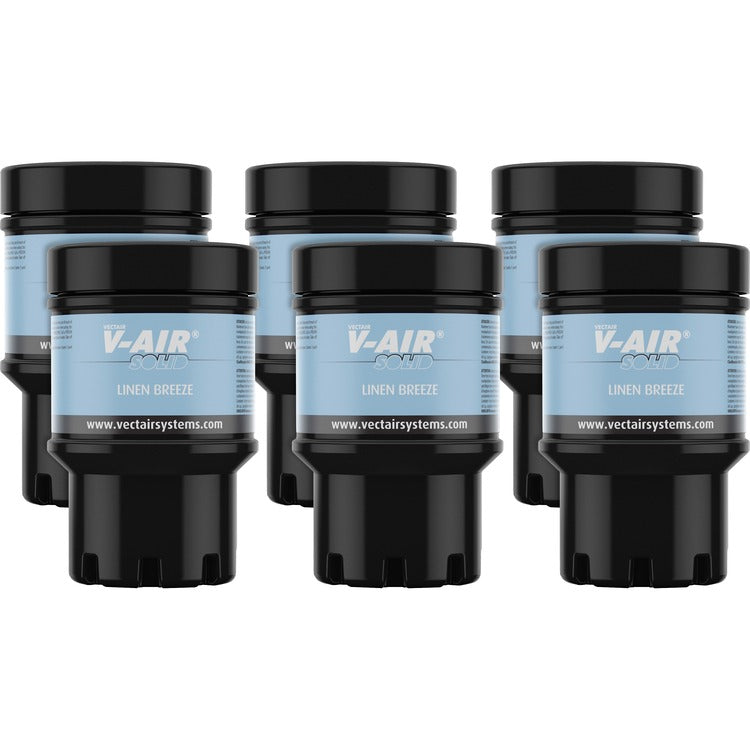 Vectair Systems V-Air MVP Dispenser Fragrance Refill, Linen, 6 / Carton (VTSSOLIDLIN) Case of 6