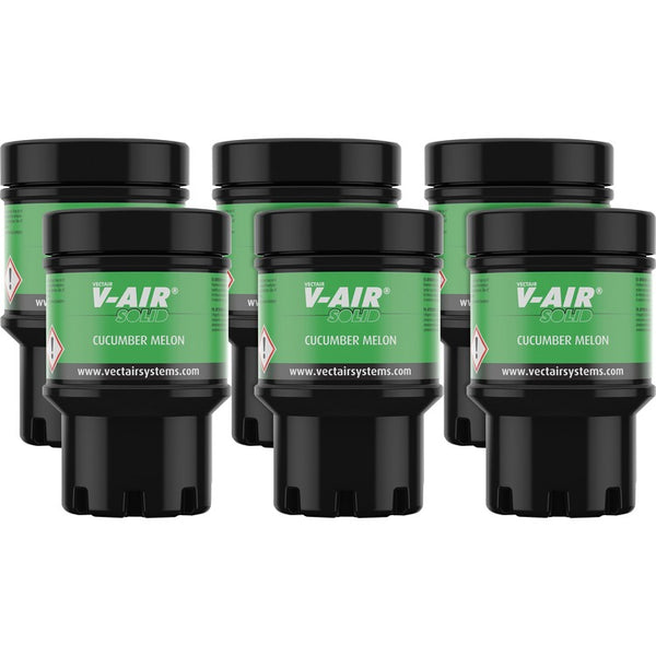 Vectair Systems V-Air MVP Dispenser Fragrance Refill, Cucumber Melon, 6 / Carton (VTSSOLIDMEL) Case of 6