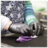 Ammex Examination Gloves, Black, 4 mil Thickness, Large Size, 100/Box (AMXABNPF46100) Case of 1000