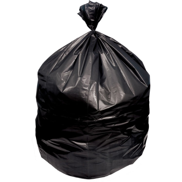 Heritage 60 Gallon Low Density Trash Bag, 38" x 58", 0.90 mil (23 Micron) Thickness, Black, 100/Case (HERH7658TK) Case of 100
