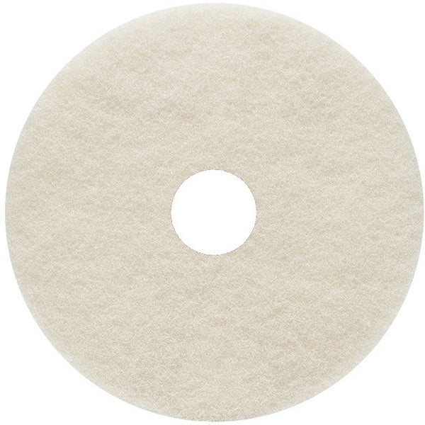 Genuine Joe 17" Burnish Floor Pad, 5/Carton, Beige (GJO18400)