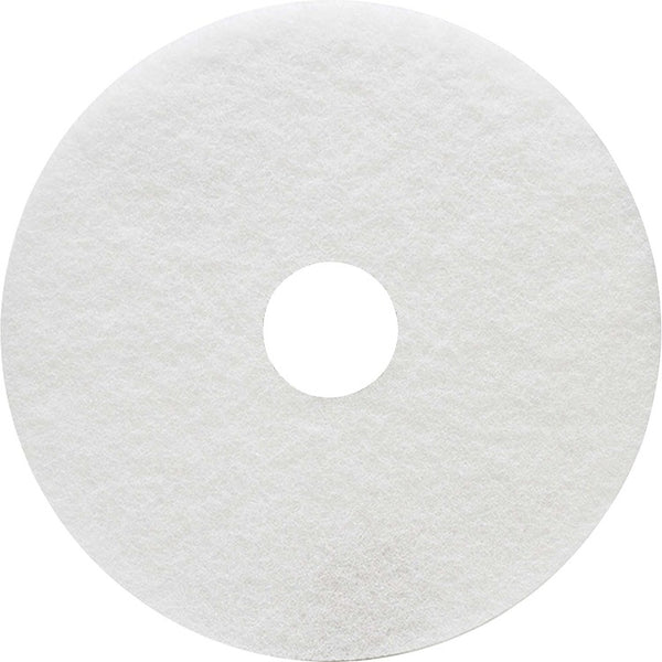 Genuine Joe Floor Cleaner Pad - 5/Carton - White (GJO18405)