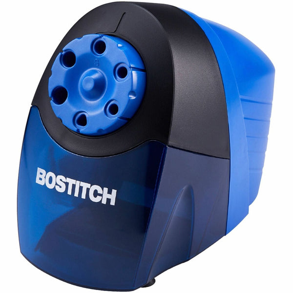 Bostitch QuietSharp6 Classroom Pencil Sharpener - 6 Hole(s) - Helical - Blue - 1 / Each (BOSEPS10HCAM) Each