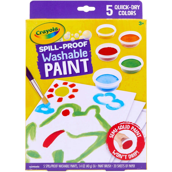 Crayola Spill Proof Washable Paint Set - 1 Kit (CYO541092) Each