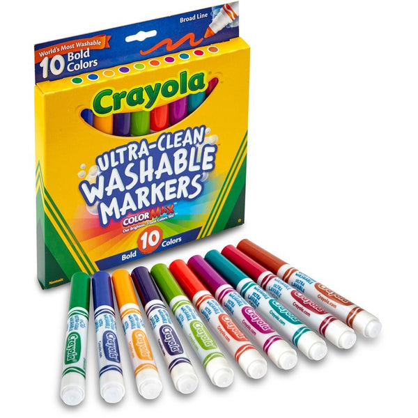 Crayola Tropical Colors Pack Washable Markers - 10 / Pack (CYO587853) Pack of 10