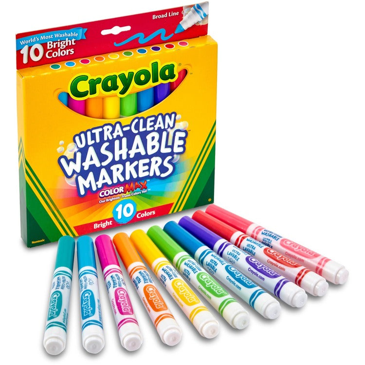 Crayola Tropical Colors Pack Washable Markers - 10 / Pack (CYO587855) Pack of 10