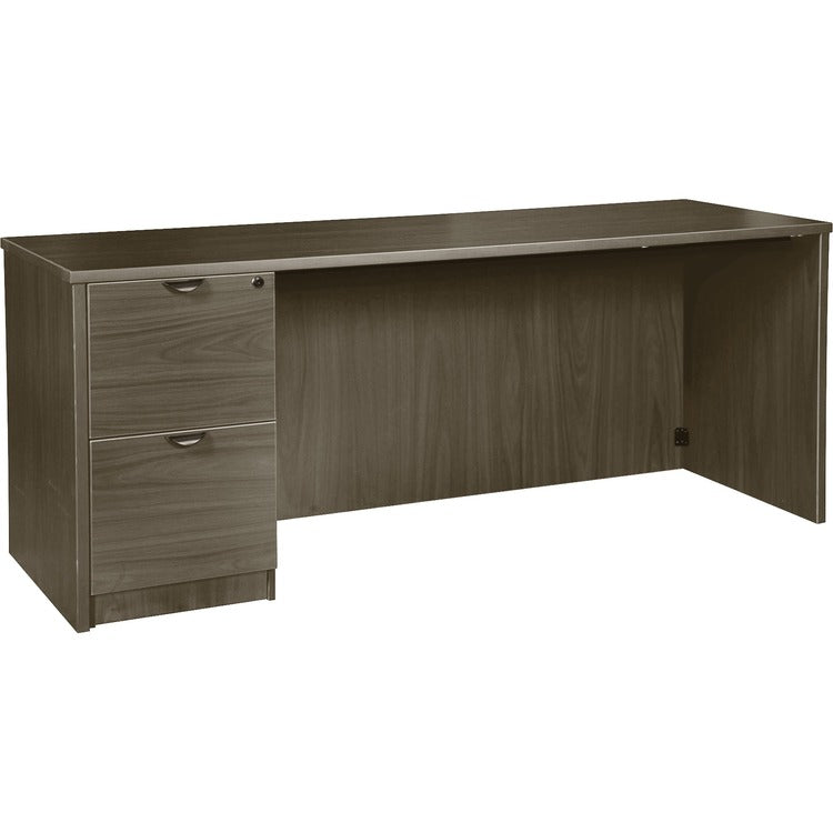 Lorell Prominence 2.0 Left-Pedestal Credenza (LLRPC2466LGE) Each