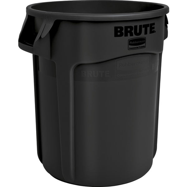 Rubbermaid Commercial Vented Brute 20-gallon Container - 22.9", x 19.4" x 22.3" Depth - Resin - Black - 1 Each (RCP1779734) Each