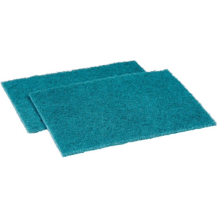 Genuine Joe Medium-duty Scouring Pad - 3.5" x 3.5" Depth - 20/Carton - Polyester Blend - Green (GJO18422)