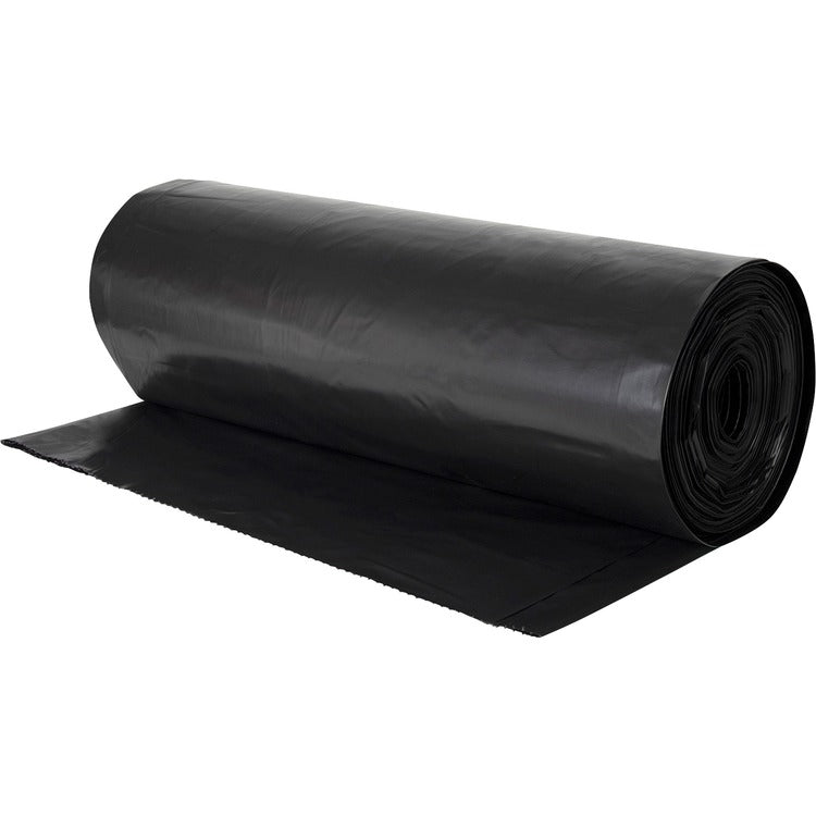 Genuine Joe Heavy-duty Trash Can Liners - 60 gal - 39" x 58" Length x 2.70 mil (69 Micron) Thickness - Black - 50/Carton - Waste Disposal, Debris, Office Waste, Food Waste (GJO18408)