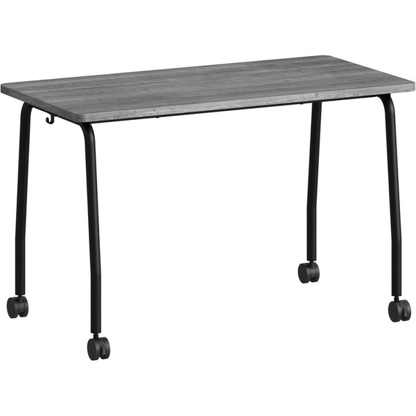Lorell Training Table Laminated Top, 29.50" x 23.63"x 1" Table Top Thickness, 47.25" Height, Weathered Charcoal (LLR60845)