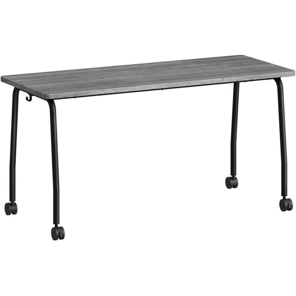 Lorell Training Table, 29.50" x 23.63"x 1" Table Top Thickness, 59" Height, Weathered Charcoal (LLR60846)
