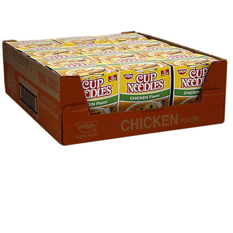 NISSIN FOODS Top Ramen Chicken Flavor Cup Noodles - Chicken - 2.25 oz - 12 / Carton (NSF23003) Case of 12