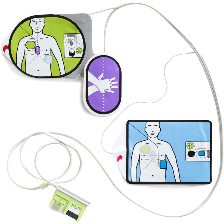 ZOLL CPR Uni-padz Univeral (Adult/Pediatric) Electrodes  - Green (ZOL890000028001) Each