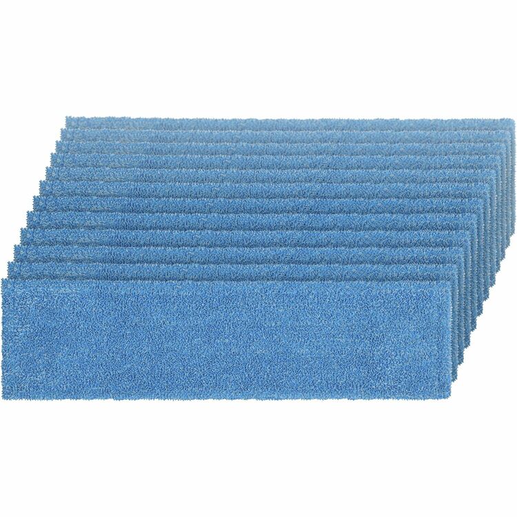 Rubbermaid Commercial Adaptable Flat Mop Microfiber Pad - 19.5" Length x 5.5" Depth - MicroFiber - Blue (RCP2132427CT) Case of 12