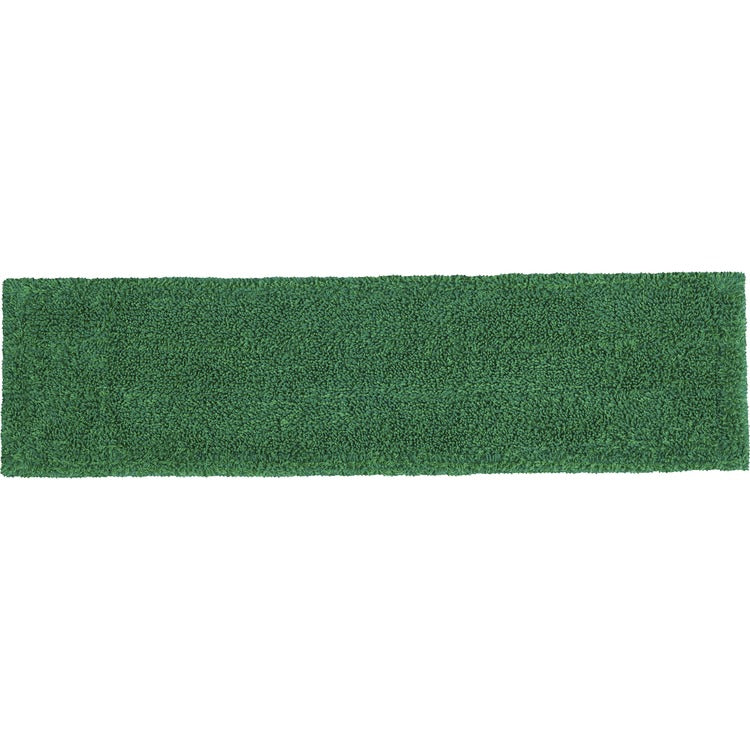 Rubbermaid Commercial Adaptable Flat Mop Microfiber Pad - 19.5" Length x 5.5" Depth - MicroFiber - Green (RCP2132431CT) Case of 12