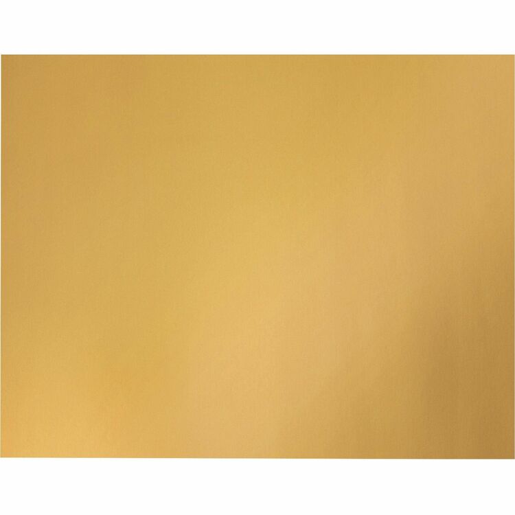 UCreate Metallic Poster Board - Classroom, Poster, Mounting, Project - 25 / Carton - Yellow (PACP54981) Case of 25