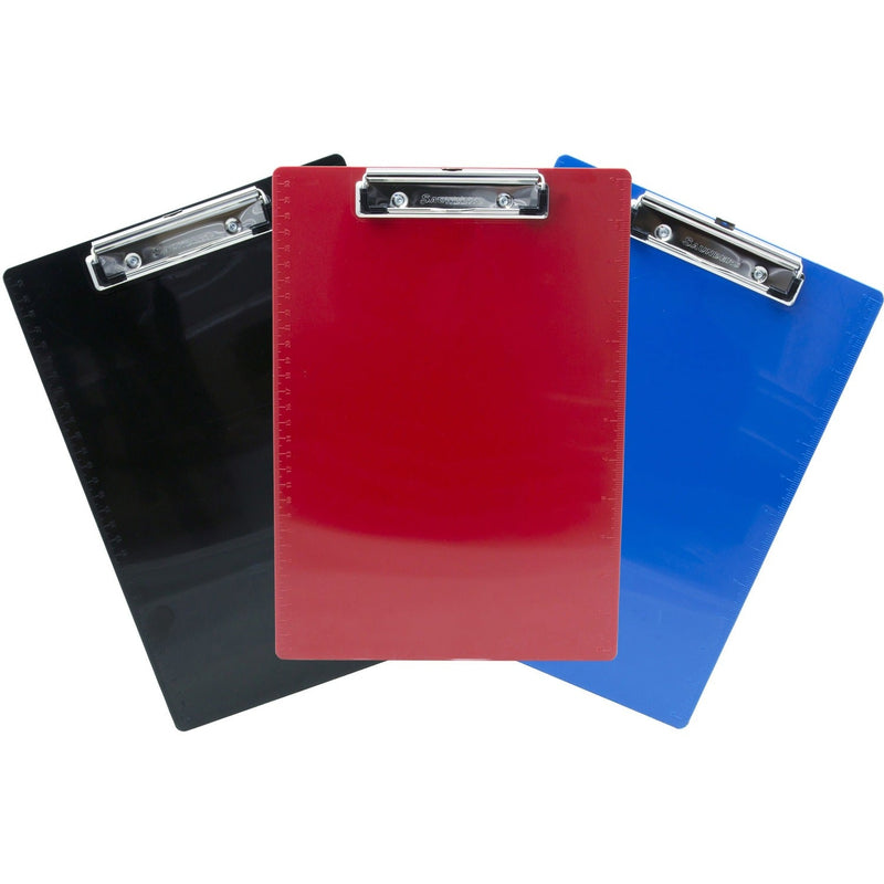 Saunders Recycled Plastic Clipboard - 0.50" Clip Capacity - 8 1/2" x 11" - Low Profile - Plastic - Multi - 3 / Pack (SAU22601) Pack of 3