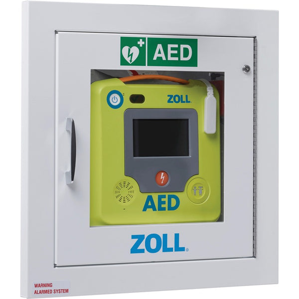 ZOLL Medical AED 3 Recessed Wall Cabinet - 14" x 1.5" x 14" - Wall Mountable, Recessed - Green (ZOL8000001258) Each