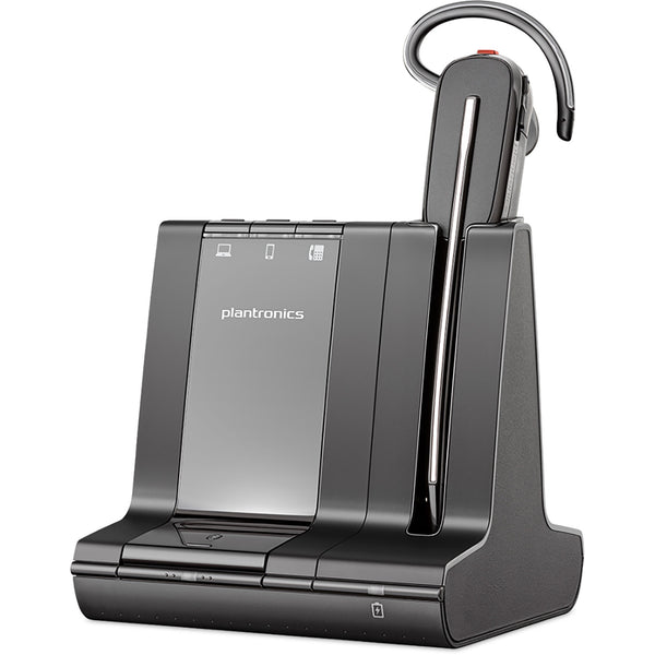 Plantronics Savi 8240 Office Noise-cancelling Bluetooth Headset, Black (PLN8240OFFICE) Each