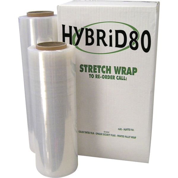 WP HYBRiD80 Pallet-tite Handwrap, 18" Width x 1500 ft Length x 0.5 mil Thickness, Clear, 4/Carton (WPLHYB58) Case of 4