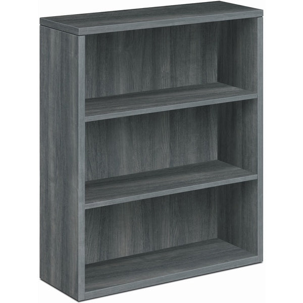 HON Bookcase, 3 Fixed Shelves, 36"x13-1/8"x43-3/8" , Sterling Ash (HON105533LS1)