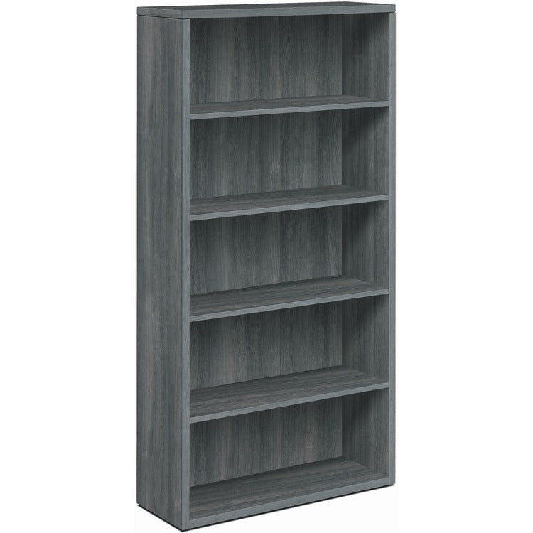 HON Bookcase, 5 Fixed Shelves, 36"x13-1/8"x71" , Sterling Ash (HON105535LS1)