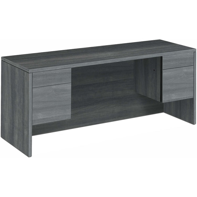 HON Kneespace Credenza, 72"X24"x29-1/2" , Sterling Ash (HON10543LS1) Each