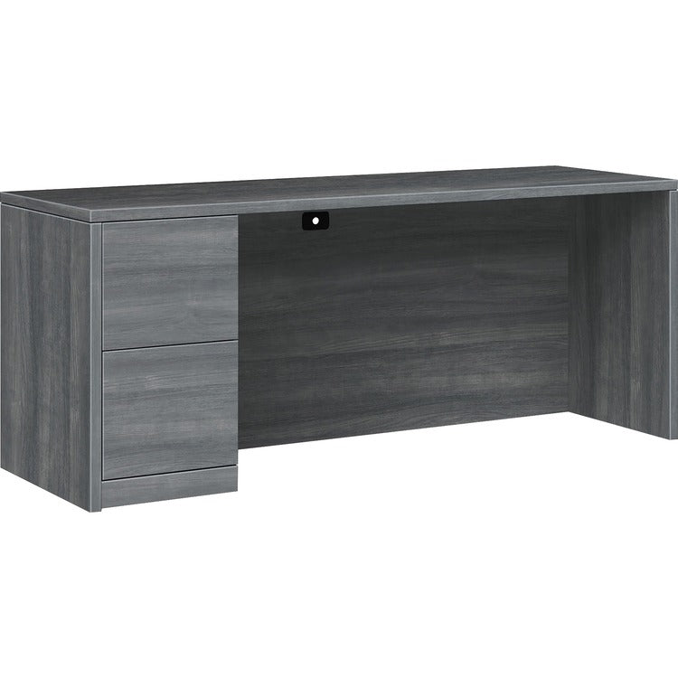 HON Credenza, Left Pedestal, F/F, 72"x24"x29-1/2" , Sterling Ash (HON105904LLS1)