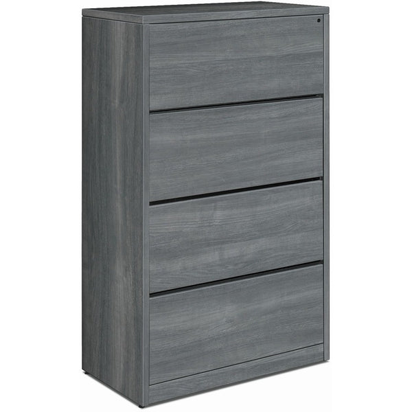 HON Lateral File, 4-Drawer, 36"x20"x59-1/8" , Sterling Ash (HON10516LS1)