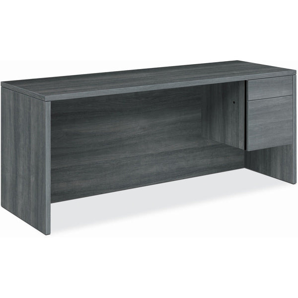 HON Right Pedestal Credenza, 72"x24"x29-1/2" , Sterling Ash (HON10545RLS1)