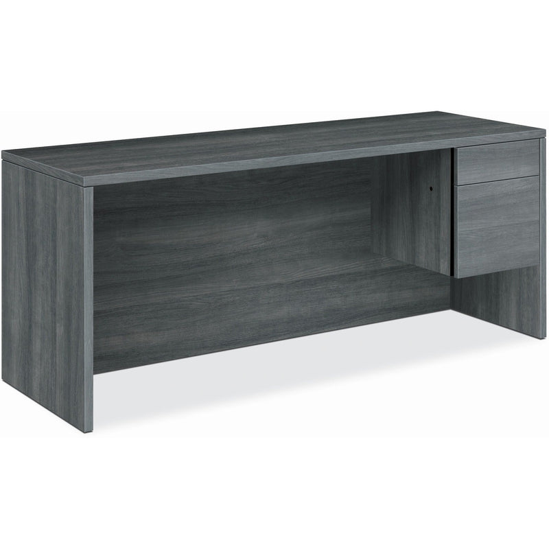HON Right Pedestal Credenza, 72"x24"x29-1/2" , Sterling Ash (HON10545RLS1) Each
