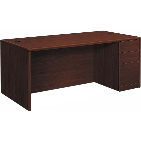 HON Right Pedestal Desk,4-1/2" Recssd,B/B/F,66"x30"x29-1/2" ,MY (HON10701RNN)