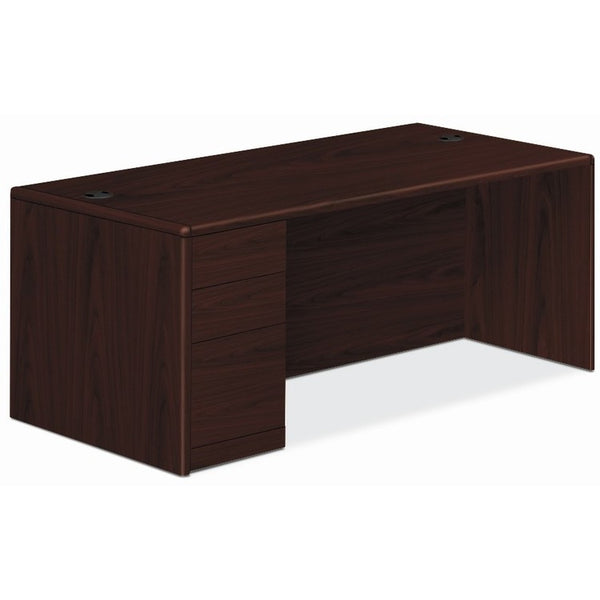 HON Left Pedestal Desk,4-1/2" Recssd,B/B/F,66"x30"x29-1/2" ,MY (HON10702LNN)