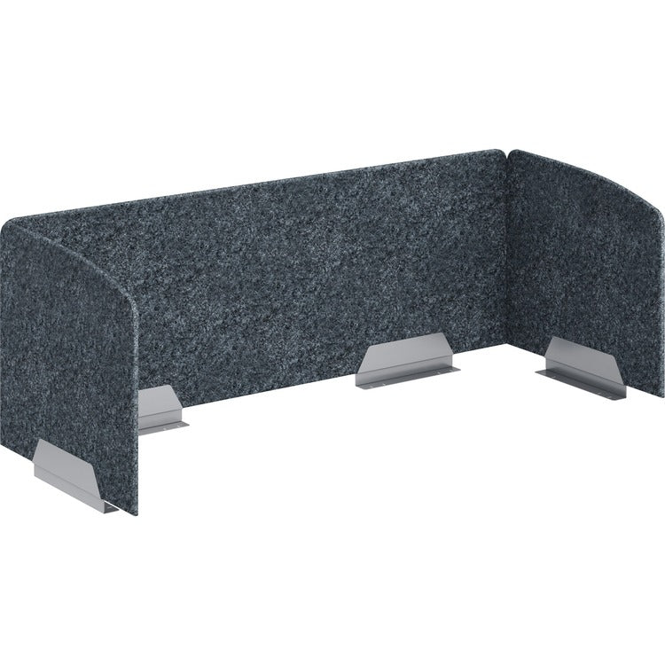 HON HUVAUS602420 Privacy Screen - 58" x 20", x 23.3" Depth - Silver Frame - Dark Gray (HONVAU6024Y4PR6)