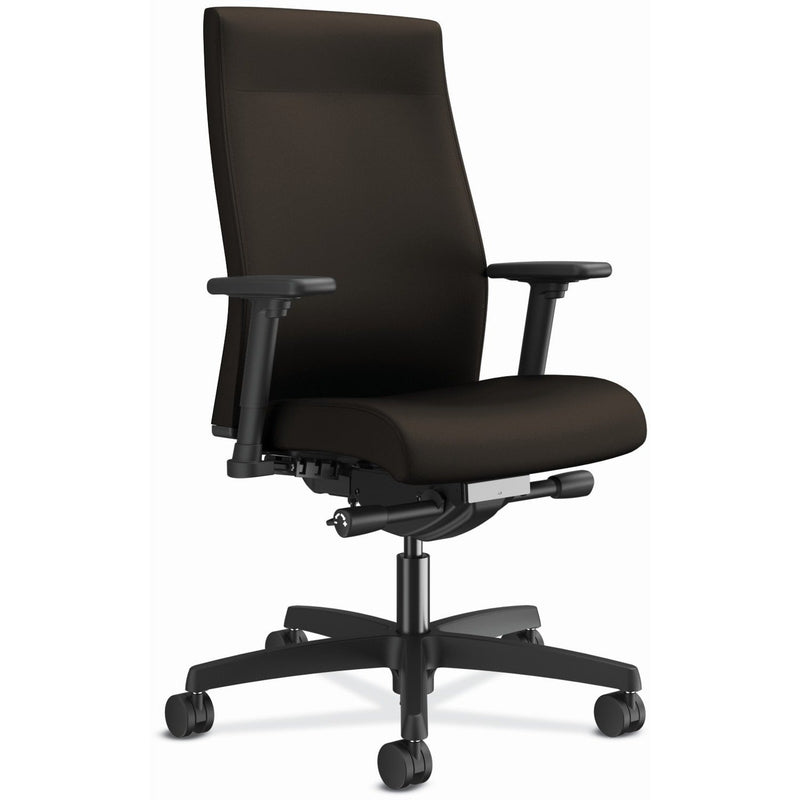 HON Task Chair, 27"X28-1/2"X44-1/2" , Espresso Fabric/Bk Frame (HONI2UL2AC49TK)