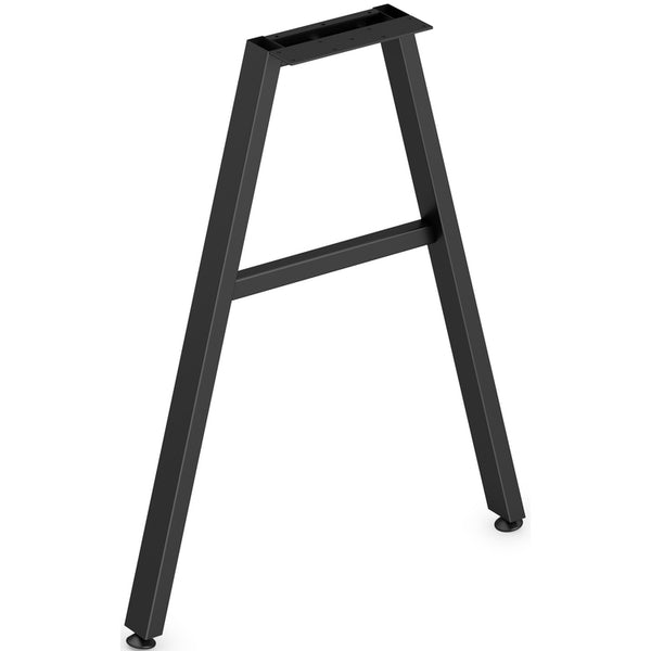 HON Leg, Angled, f/24"D Mod Worksurfaces, 24"W, Black (HONLPLLEG24ABLK)