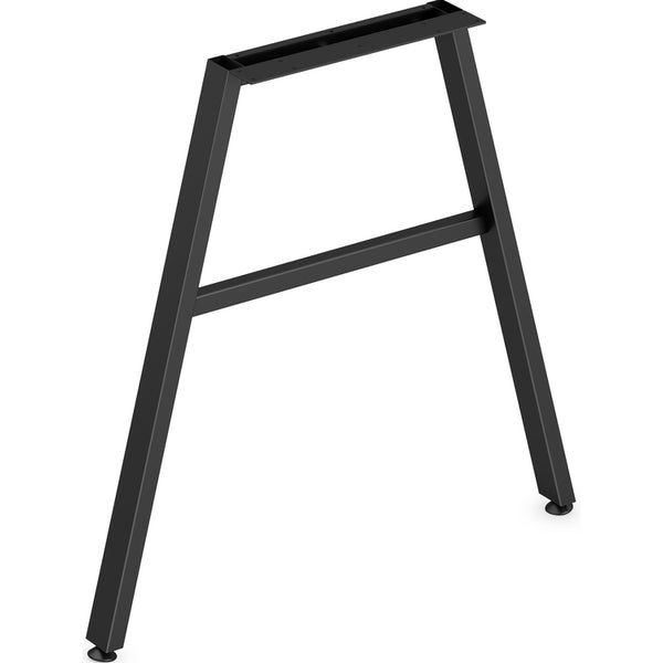 HON Leg, Angled, f/30"D Mod Worksurfaces, 30"W, Black (HONLPLLEG30ABLK)